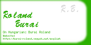 roland burai business card